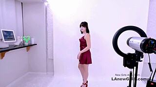 brunette amateur model fucked during pov casting interview