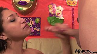 i love my mouth wrecked by this model's huge cock