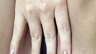 horny latina comes home from work craving fuck but masturbates solo with dildo in bedroom