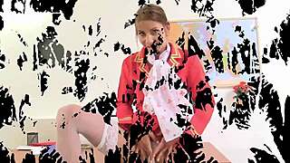 talia's stockings soaked in wet brunette tease