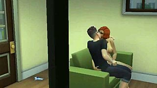 redhead slut rides cock cowgirl then doggystyle anal
