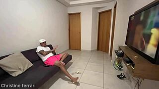 Hotwife Seizes Chance for Anal Creampie Fisting When Husband Leaves for Game