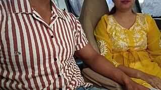 i finally got her to flash those big tits in the car public risky outdoor thrill shes shaking