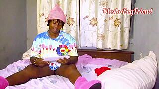 roommate girlfriend chooses dildo over book in dorm foreplay