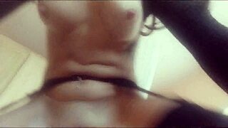 throwing money on porn milf offers dirty handjob and tits instead