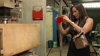 visiting the mechanic turns into unexpected teasing pleasure session