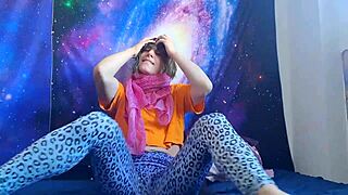 hairy babe with big clit and natural tits gets her pussy pumped hard