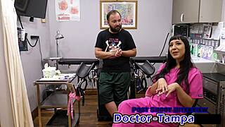 dr tampa's relaxation gyno exam fingers selena sativa closeup
