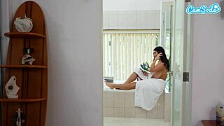 huge boobs latina catches spying guy and fucks him hard