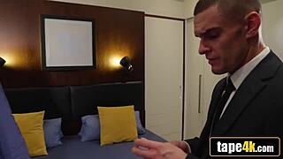 Tattooed bride spreads legs wide bends over for doggystyle pounding pre-vows