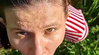 monster cock stuffs wet pigtail teen mouth outdoor homemade