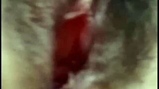 sexy hairy pussy closeup fingering beaver softcore solo