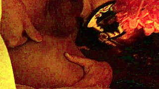 Cum Dripping From Mouth After Deep Sucking Session