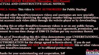 Gwen's Big Tits Bounce as She Masturbates and Deepthroats Eagerly