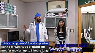 dr tampa's relaxation gyno exam fingers selena sativa closeup