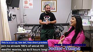 dr tampa's relaxation gyno exam fingers selena sativa closeup