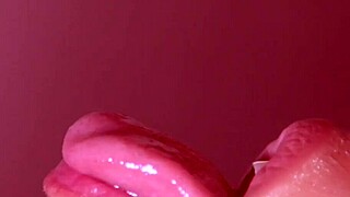 Uncensored Japanese blowjob closeup cum in mouth facial