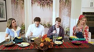 Mature Milfs Expose Pussy in Intense Group Banging Orgy