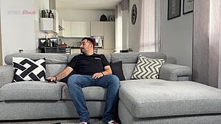 blonde housewife gets rough anal punishment in the garage