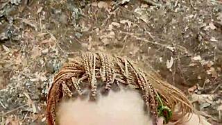 Petite Hiker Yearns for Wild Thrills on Forest Trails