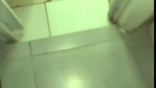 Gym bathroom hookup turns into rough domination and dirty talk pounding session