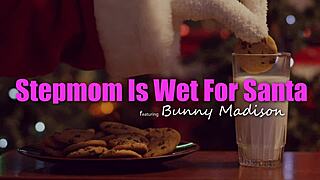 Bunny Madison whispers ram that fat cock deep in my wet pussy Santa