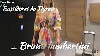 bruna lambertini milf deepthroats big tits in lingerie making-of