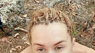 Petite Hiker Yearns for Wild Thrills on Forest Trails