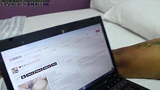 Horny chubby babe fingers shaved pussy to squirting orgasm