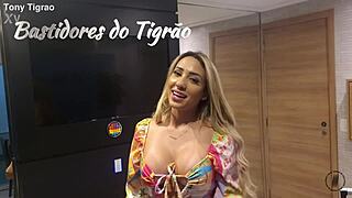 bruna lambertini milf deepthroats big tits in lingerie making-of