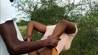 ebony babe bent over for multiple wet cumshots galore