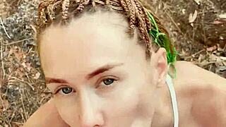 Petite Hiker Yearns for Wild Thrills on Forest Trails