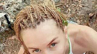 Petite Hiker Yearns for Wild Thrills on Forest Trails