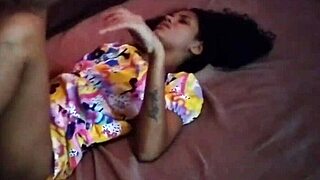 skinny latina teen whore bends over for hardcore anal 1on1 with big cock homemade