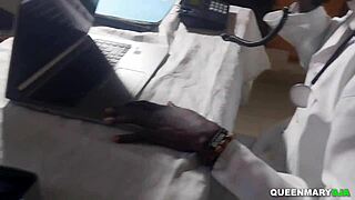 whoa hubby takes wifey to gyno first time ends in hot creampie 😲💦👨‍⚕️