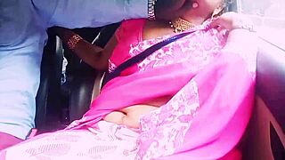 gorgeous indian housewife sneaks steamy car sex with boyfriend dirty talk