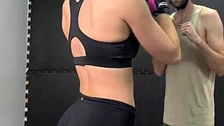 Sarah the Killer dominates fierce wrestling match