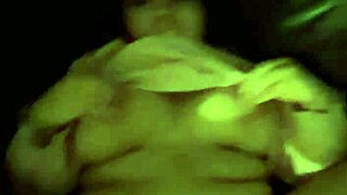 Chubby BBW moans through homemade POV missionary on the sofa