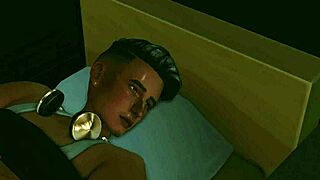 Buff Futa Shemale's Dick Surprise Ravages Freshman Roommate in Sims 4 Anal Creampie