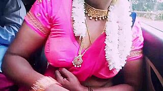 gorgeous indian housewife sneaks steamy car sex with boyfriend dirty talk