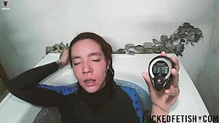 wanna dive into my sexy aquaphilia bathtub bikini tease?