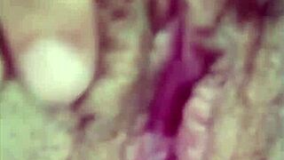 horny aussie wife masturbates wildly at home