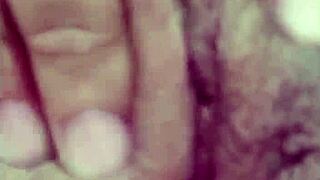 horny aussie wife masturbates wildly at home