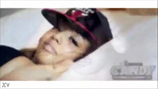 a sexy black babe from california shakes her curves dancing casual in usa bedroom vibes