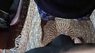 Quick blowjob and fuck before filling wife's pussy