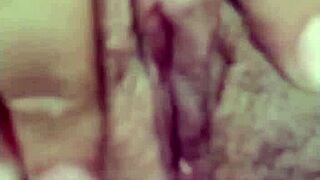 horny aussie wife masturbates wildly at home