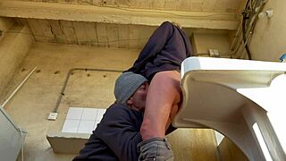 imagine your hot wife eating neighbor pussy in the laundry room?