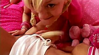 little laney strips teases and fingers her petite lesbian body