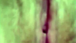 horny aussie wife masturbates wildly at home