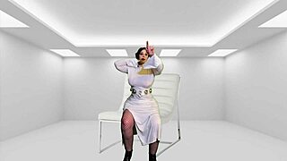 Granny Princess Leia Fingers Dark Side To Explosive Cum!